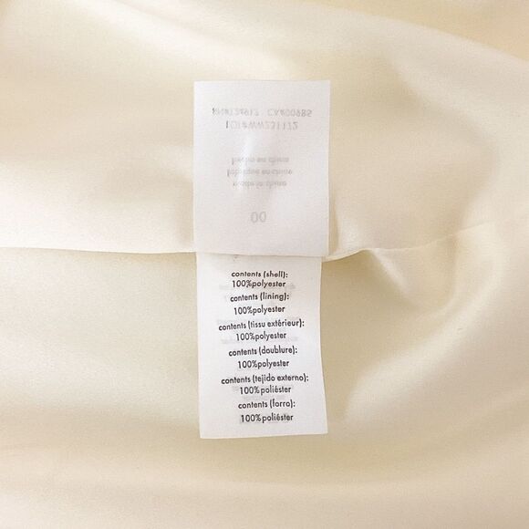 WeWoreWhat Size 00 NWT Strapless Peplum Mini Dress in Ecru Cream Ivory - Picture 8 of 9